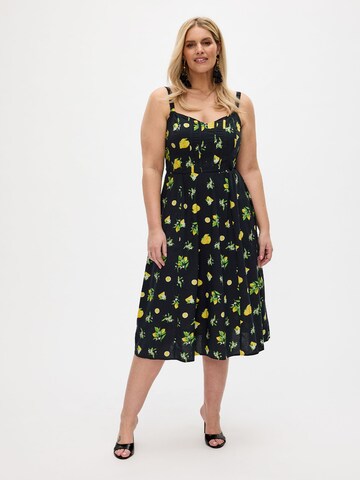 RYC by Angelina Kirsch Summer dress in Black: front