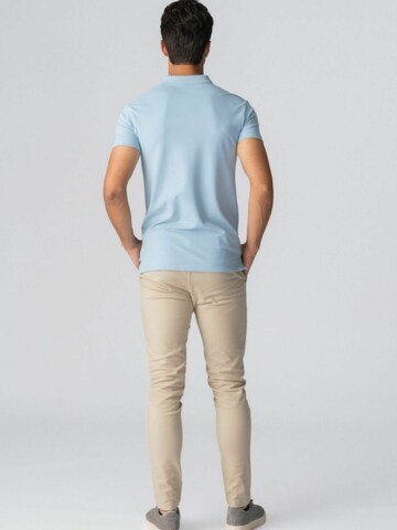 Coupe regular Chemise ' Muscle Polo ' TEESHOPPEN en bleu