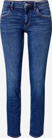 ESPRIT Slimfit Jeans in Blauw: voorkant