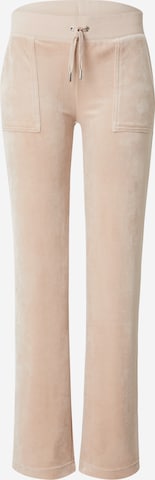 Juicy Couture Normalny krój Spodnie 'DEL RAY' w kolorze brązowy: przód