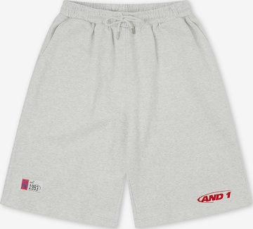 AND1Wide Leg/ Široke nogavice Hlače - siva boja: prednji dio