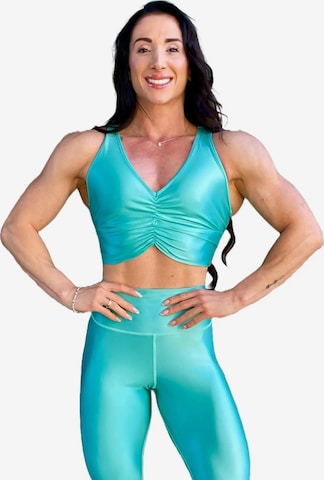 LUXFEELSportski top 'Top Adela Pearl Shine' - plava boja: prednji dio
