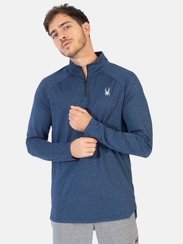 Spyder Αθλητική μπλούζα φούτερ σε μπλε: μπροστά