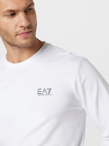 Sweat-shirt EA7 Emporio Armani en blanc