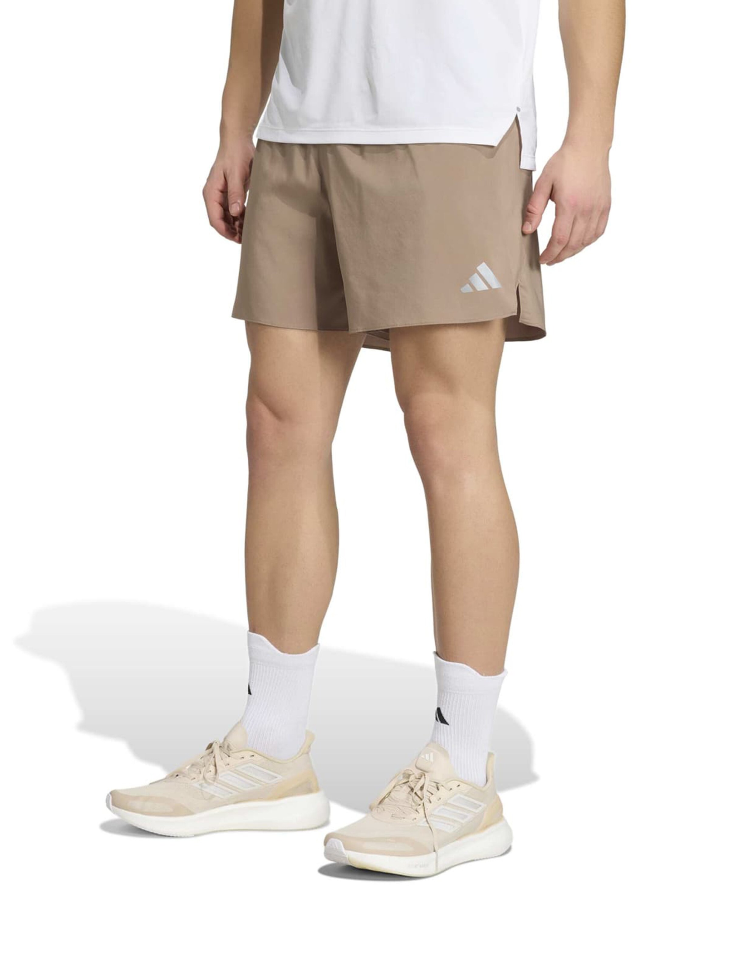 ADIDAS PERFORMANCE Regular Sportbroek 'Adi365 Running Essentials' in Beige: voorkant