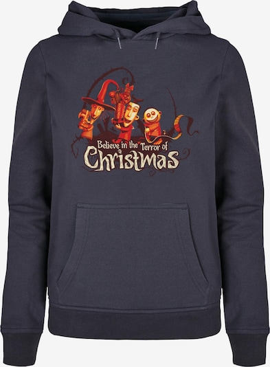 ABSOLUTE CULT Sweatshirt 'The Nightmare Before Christmas - Christmas Terror' in marine / pastellgelb / rot / karminrot, Produktansicht