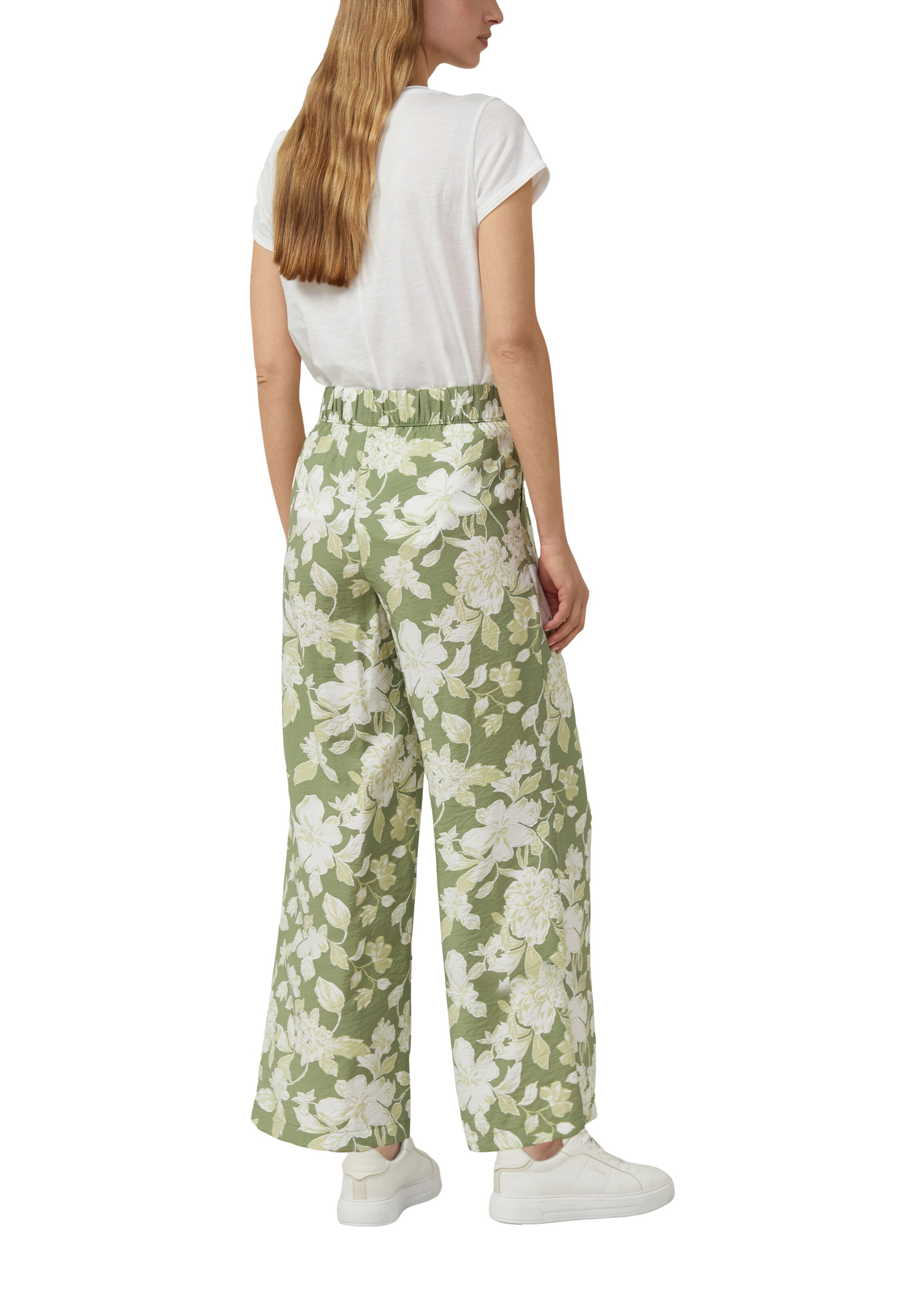 s.Oliver Wide leg Broek in Groen