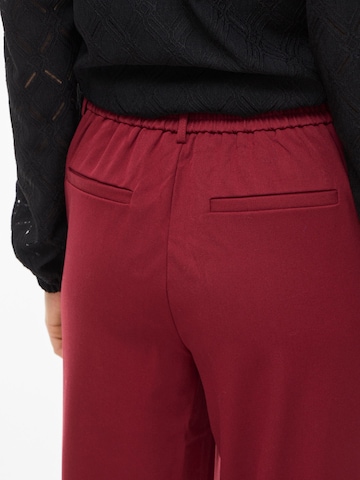 VILA Wide leg Pants 'VIVARONE' in Red