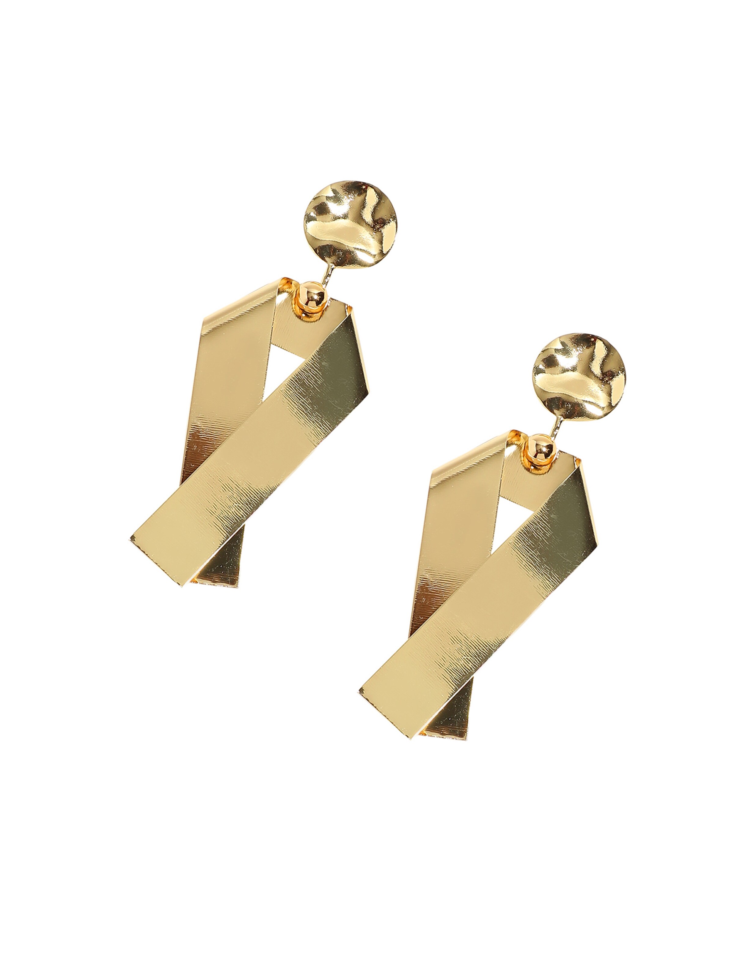 SOHI Σκουλαρίκια σε χρυσό: μπροστά