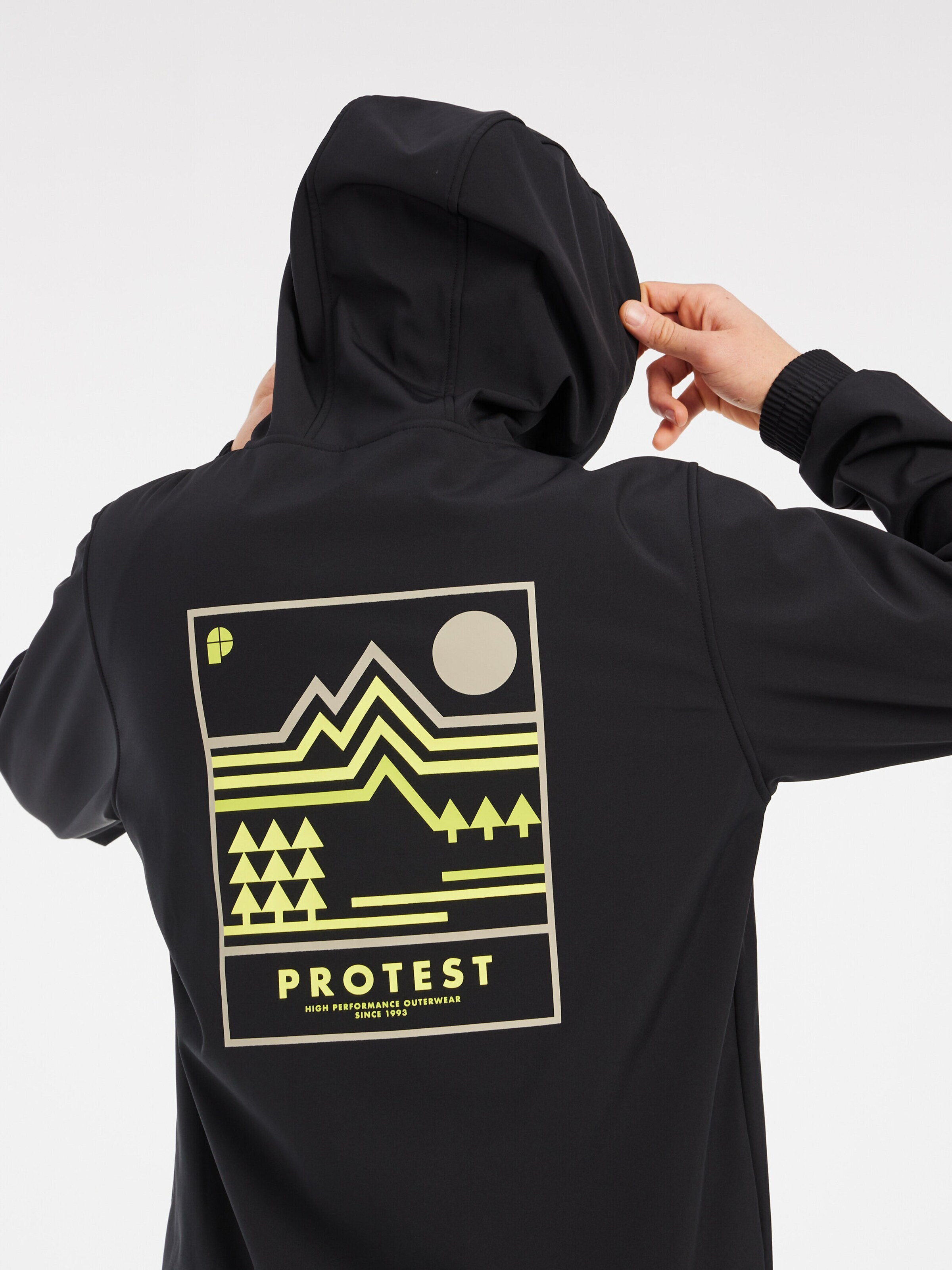 PROTEST Sportjas 'PRTGALAXY' in Zwart
