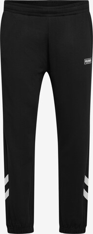 Hummel Regular Workout Pants in Black: front