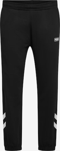 Hummel Regular Workout Pants in Black: front