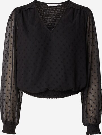 ONLY - Blusa 'ELMIRA' en negro: frente