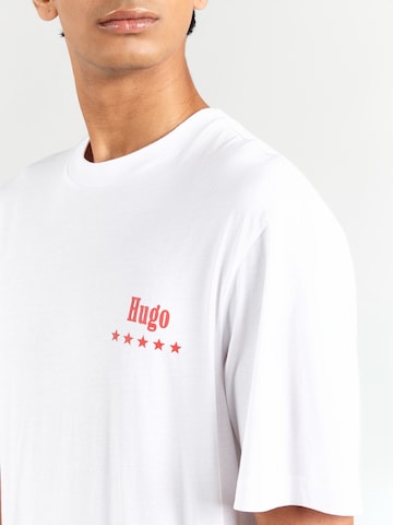 HUGO Póló 'Nucavo' - fehér