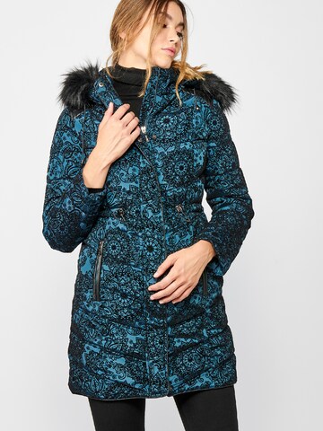 Parka di mezza stagione di KOROSHI in blu: frontale