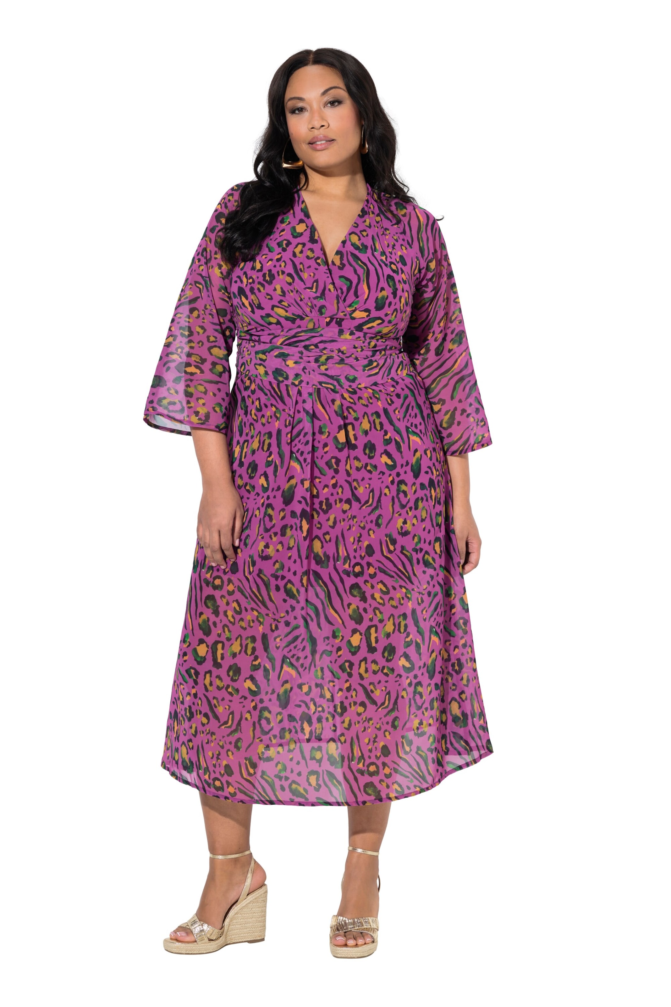 Ulla Popken Dress in Pink: front