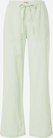Gina Tricot Wide leg Trousers 'Dina' in Green: front