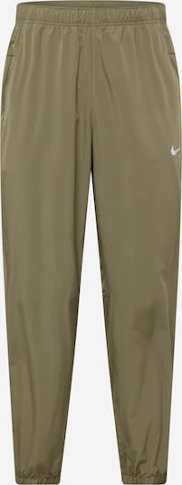 Sportinės kelnės iš NIKE, spalva – rusvai žalia / balta, Prekių apžvalga