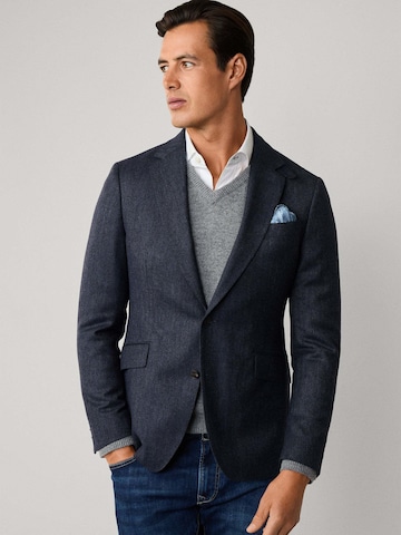 Hackett London Regular fit Business-colbert in Blauw