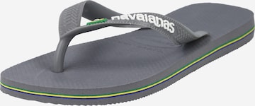 HAVAIANAS Zehentrenner 'BRASIL' in Grau: predná strana