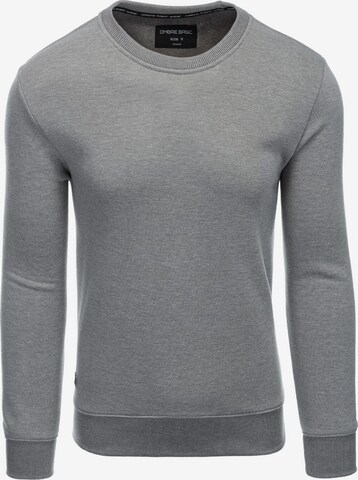 Sweat-shirt 'B978' Ombre en gris : devant