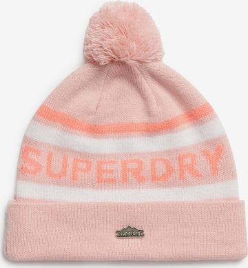 Bonnet Superdry en rose : devant