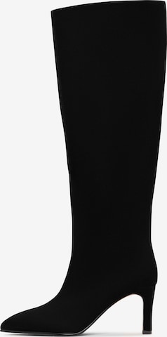 Bottes CESARE GASPARI en noir : devant