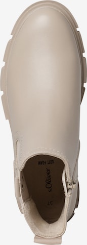 s.Oliver Chelsea boots in Beige