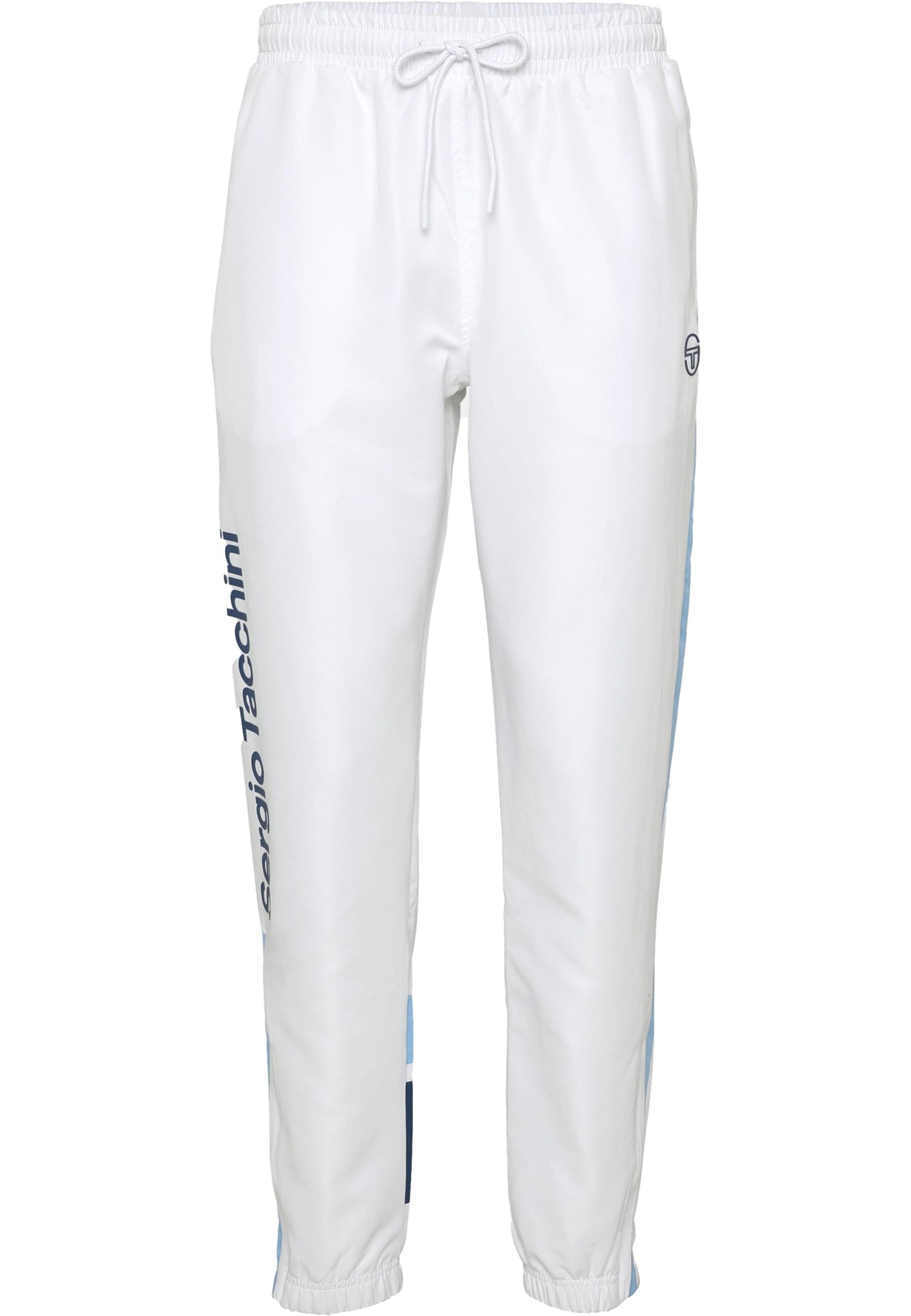 Sergio Tacchini Tapered Hose 'Denso' in Weiß: Vorderseite