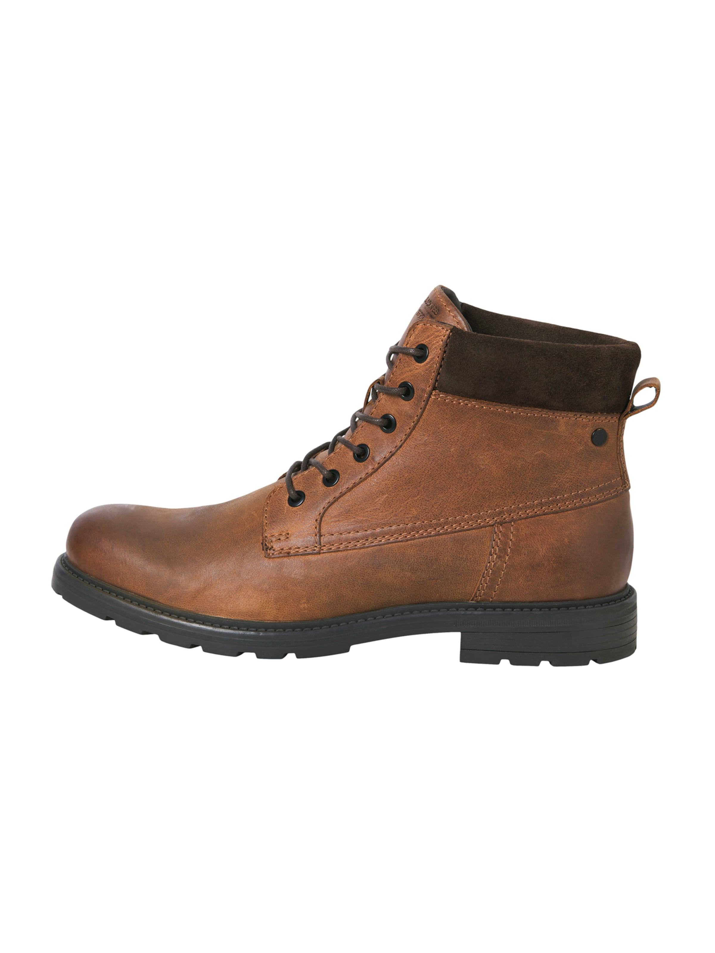 JACK & JONES - Botas con cordones 'JFWCranfield' en amarillo: frente