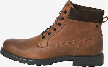 JACK & JONES - Botas con cordones 'JFWCranfield' en amarillo: frente
