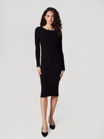 Guido Maria Kretschmer Collection Knit dress 'Elli' in Black: front