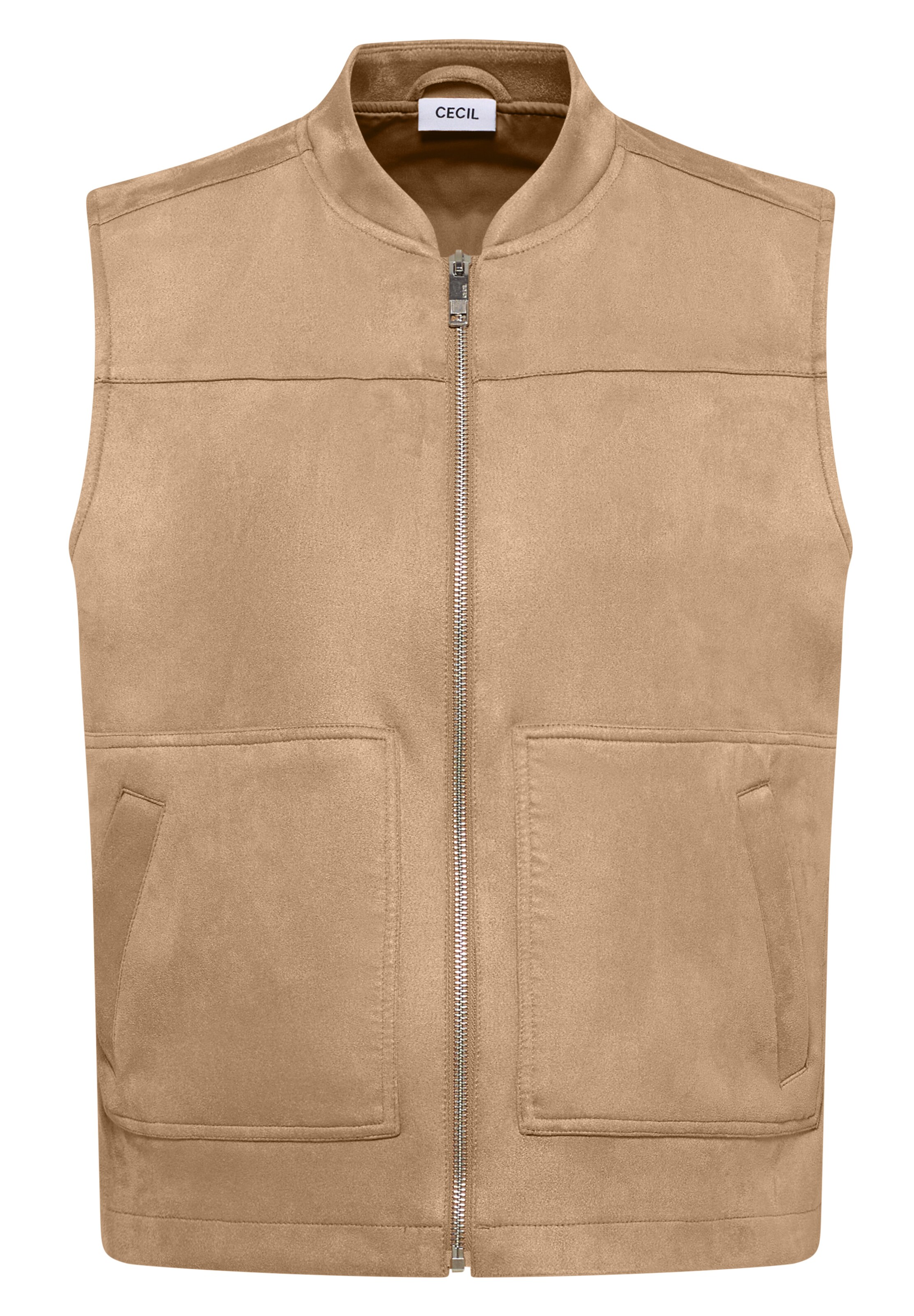 CECIL Vest in Beige: front