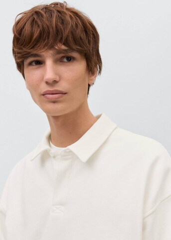 MANGO TEEN Comfort fit Button Up Shirt 'Zipp' in White
