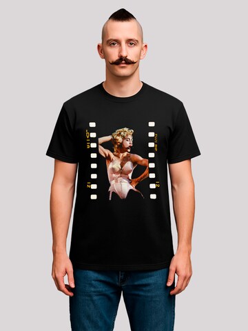 T-Shirt 'Madonna Live Photo Reel By Stephen Wright' F4NT4STIC en noir : devant