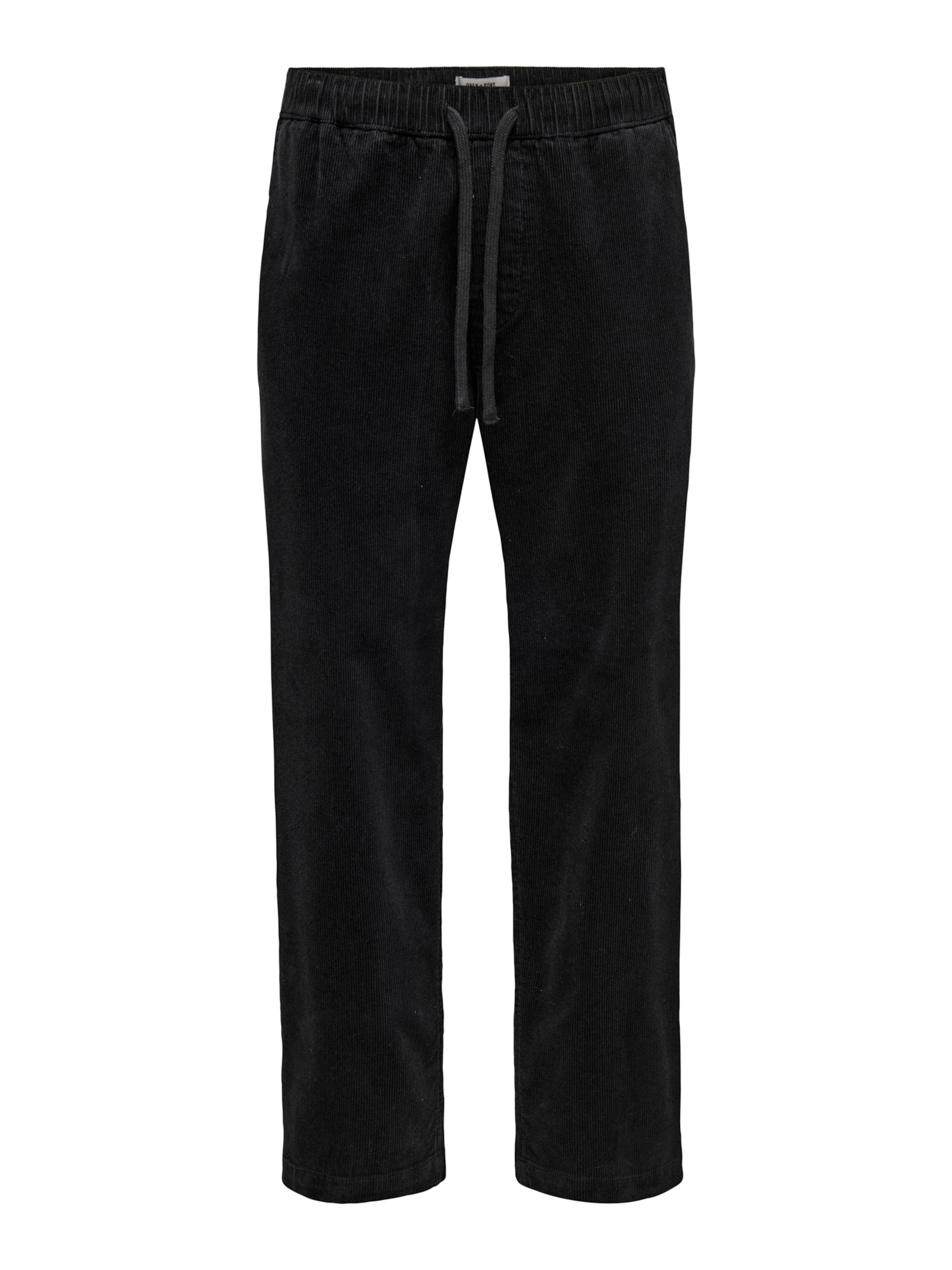 Pantaloni 'ONSFADE' de la Only & Sons pe negru: față