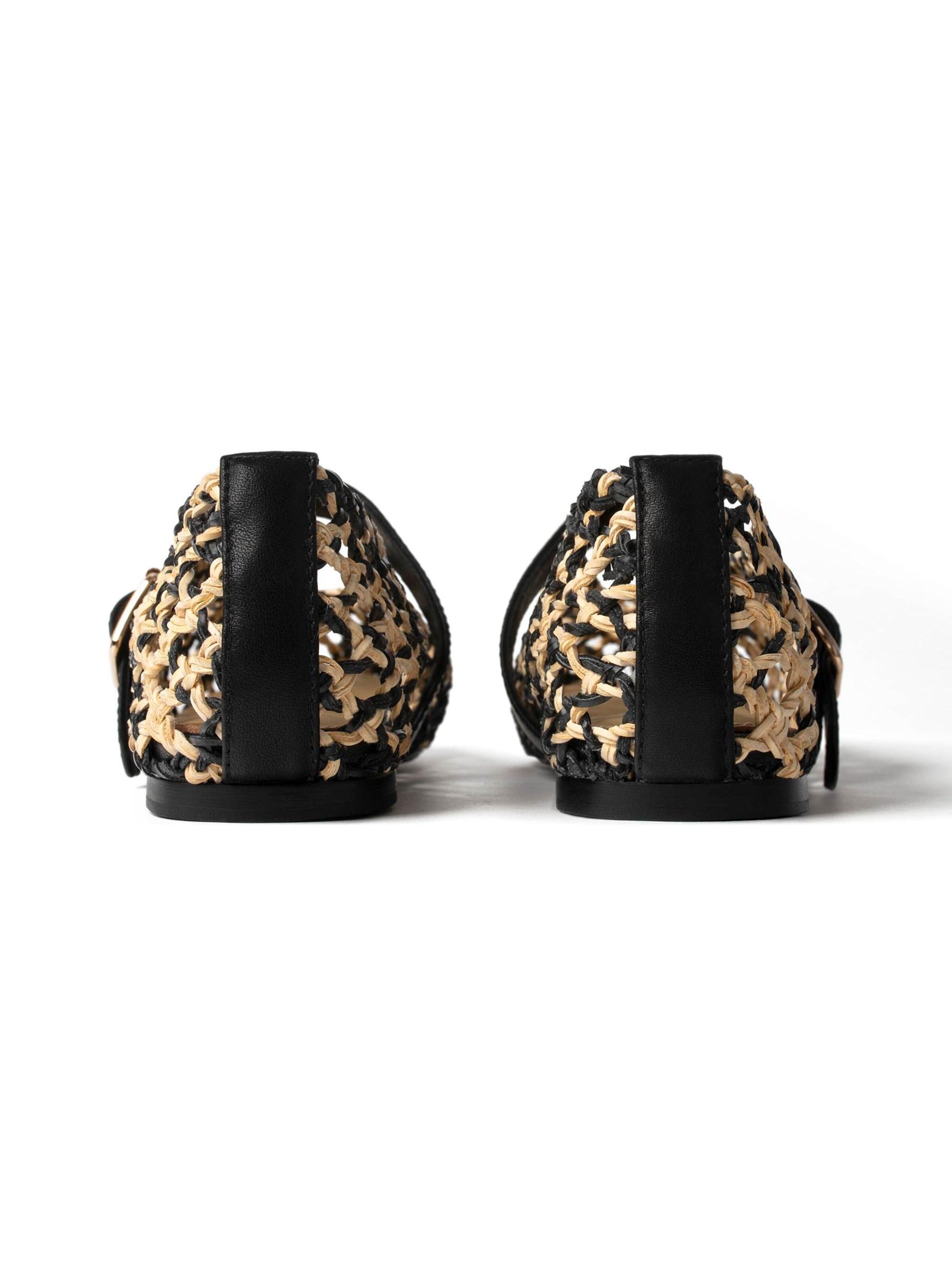 L37 HANDMADE SHOES - Sabrina com tiras 'FOREVER ON A SUNDAY' em amarelo