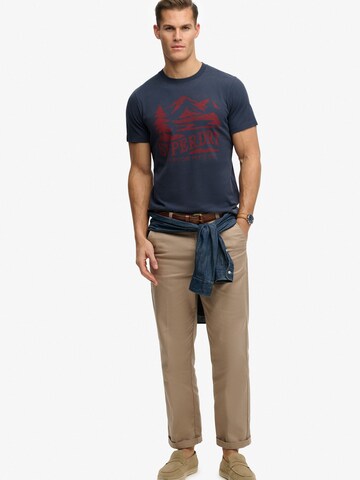 Superdry & Co Μπλουζάκι 'Retro Outdoor' σε μπλε