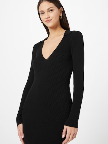 NU-IN Knitted dress 'Collar' in Black