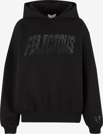 FeliciousSweater majica - crna boja: prednji dio