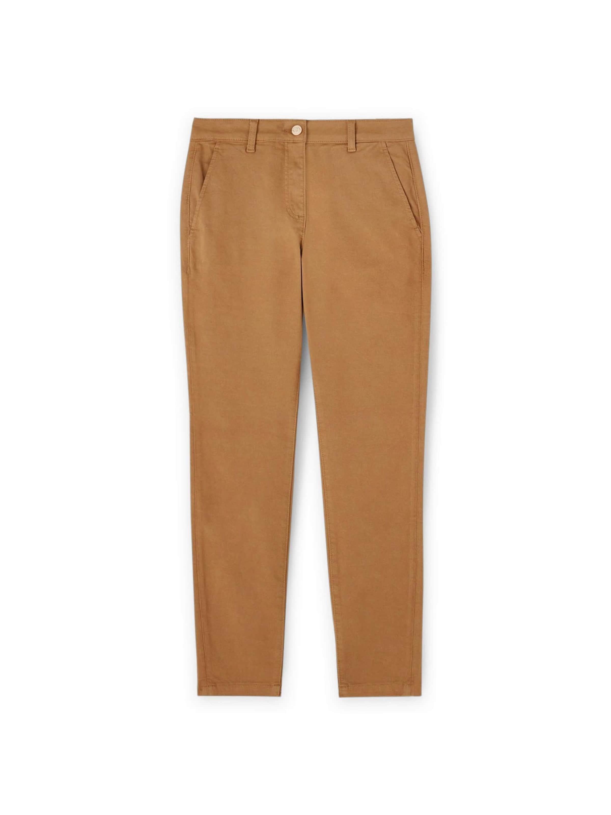 MOTIVI Trousers in Brown: front