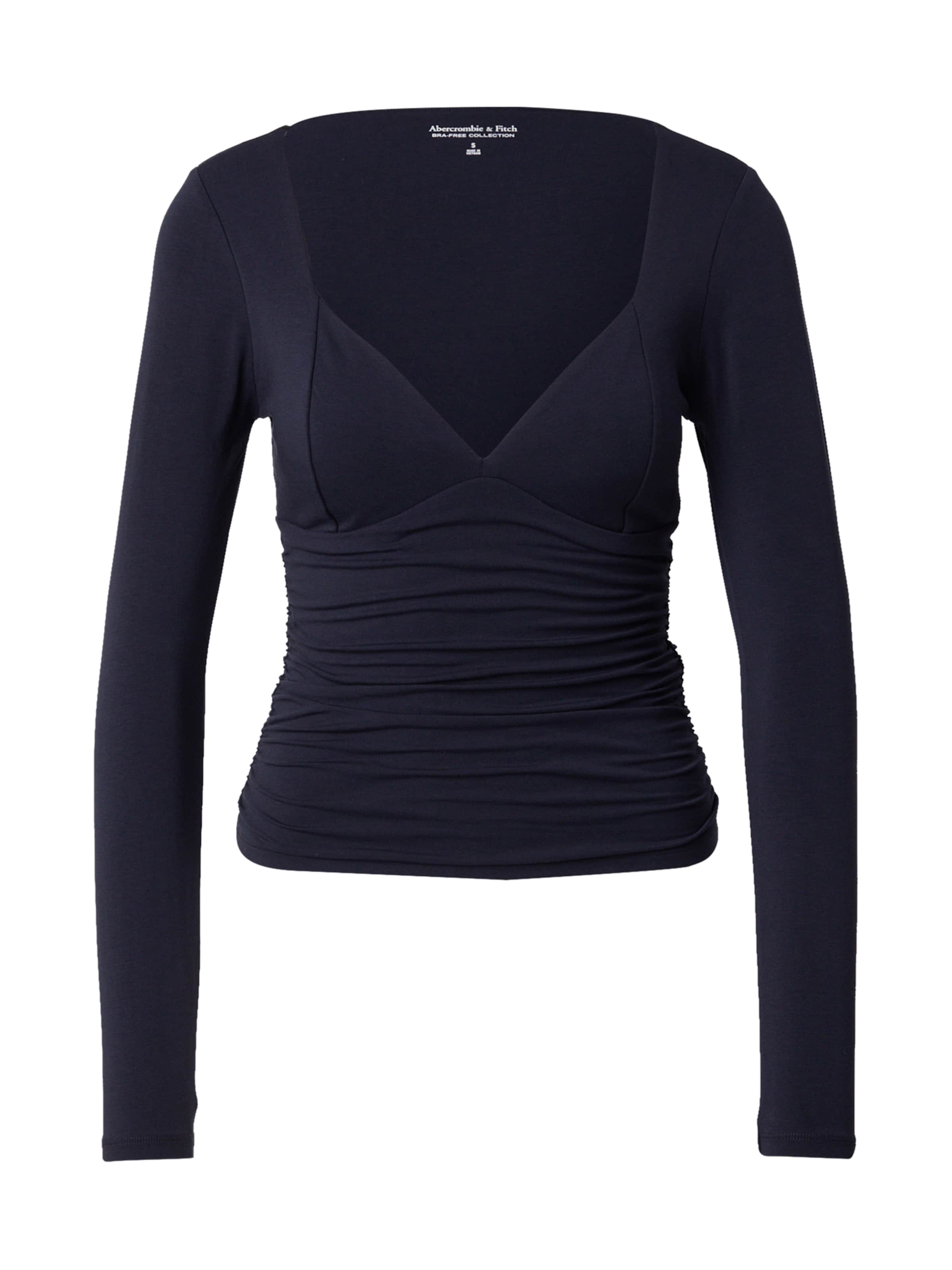 Abercrombie & Fitch Tričko 'ZOE' – černá: přední strana