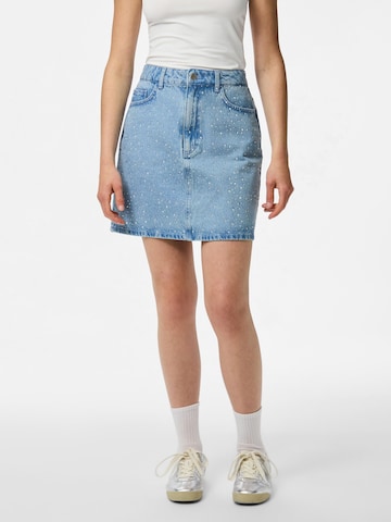 PIECES Skirt 'PCNOEL STRASS' in Blue: front