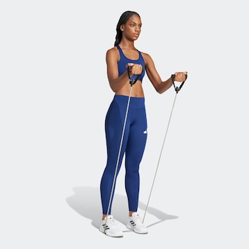ADIDAS PERFORMANCE Skinny Workout Pants 'Essentials' in Blue