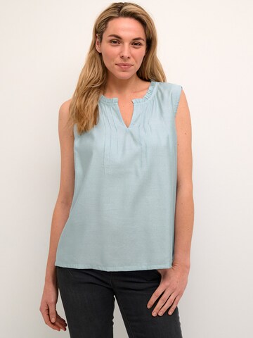 Cream - Blusa 'Liselin' en azul: frente