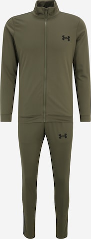 UNDER ARMOUR Regular Tracksuit 'Emea' in Green: front