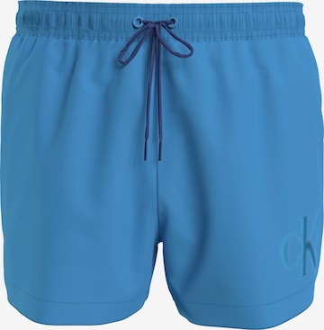 Shorts de bain Calvin Klein Swimwear en bleu : devant