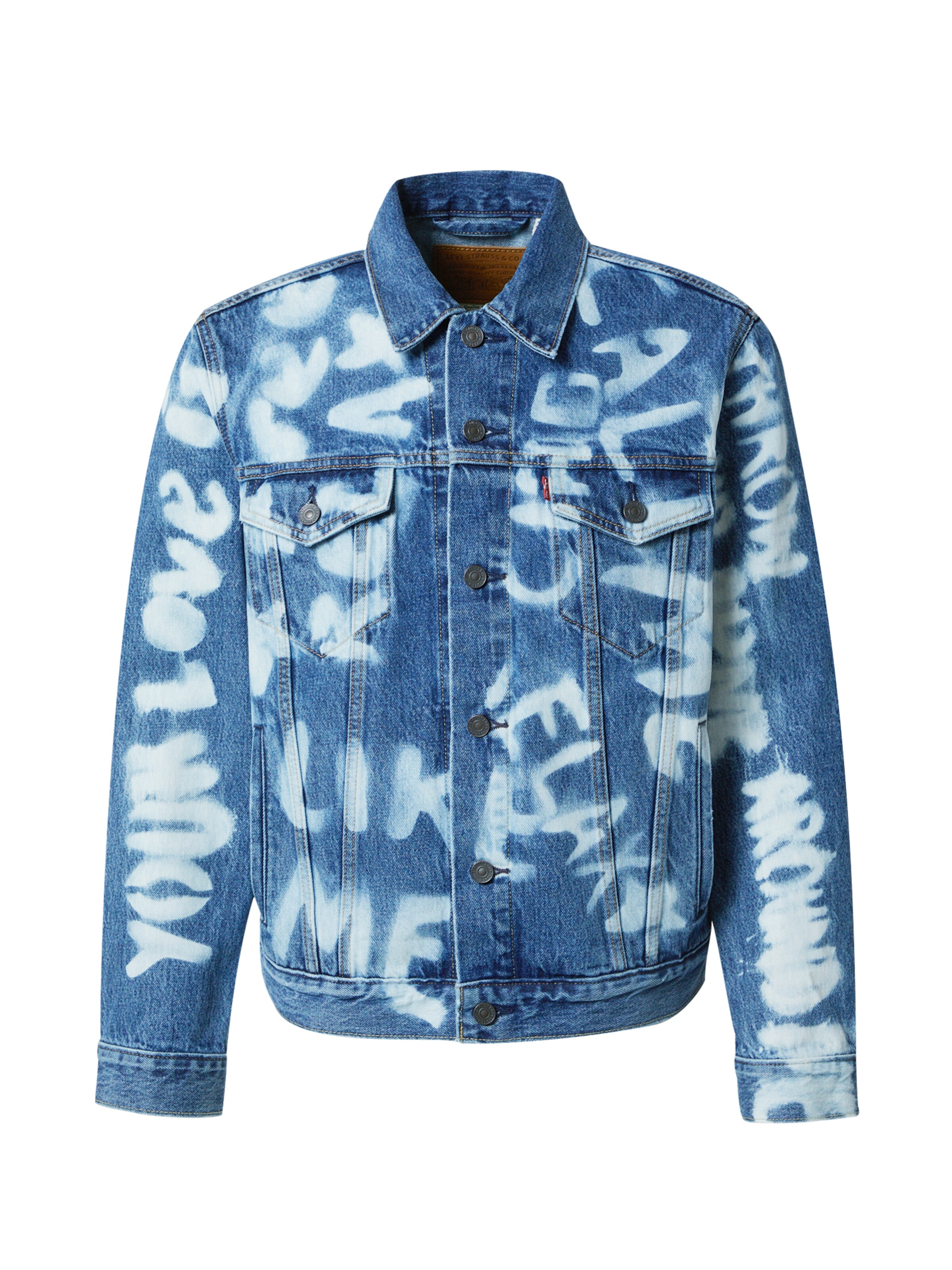 Geacă de primăvară-toamnă 'The Trucker' de la LEVI'S ® pe albastru: față