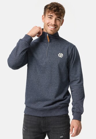Pull-over ' Caspar ' INDICODE JEANS en bleu : devant