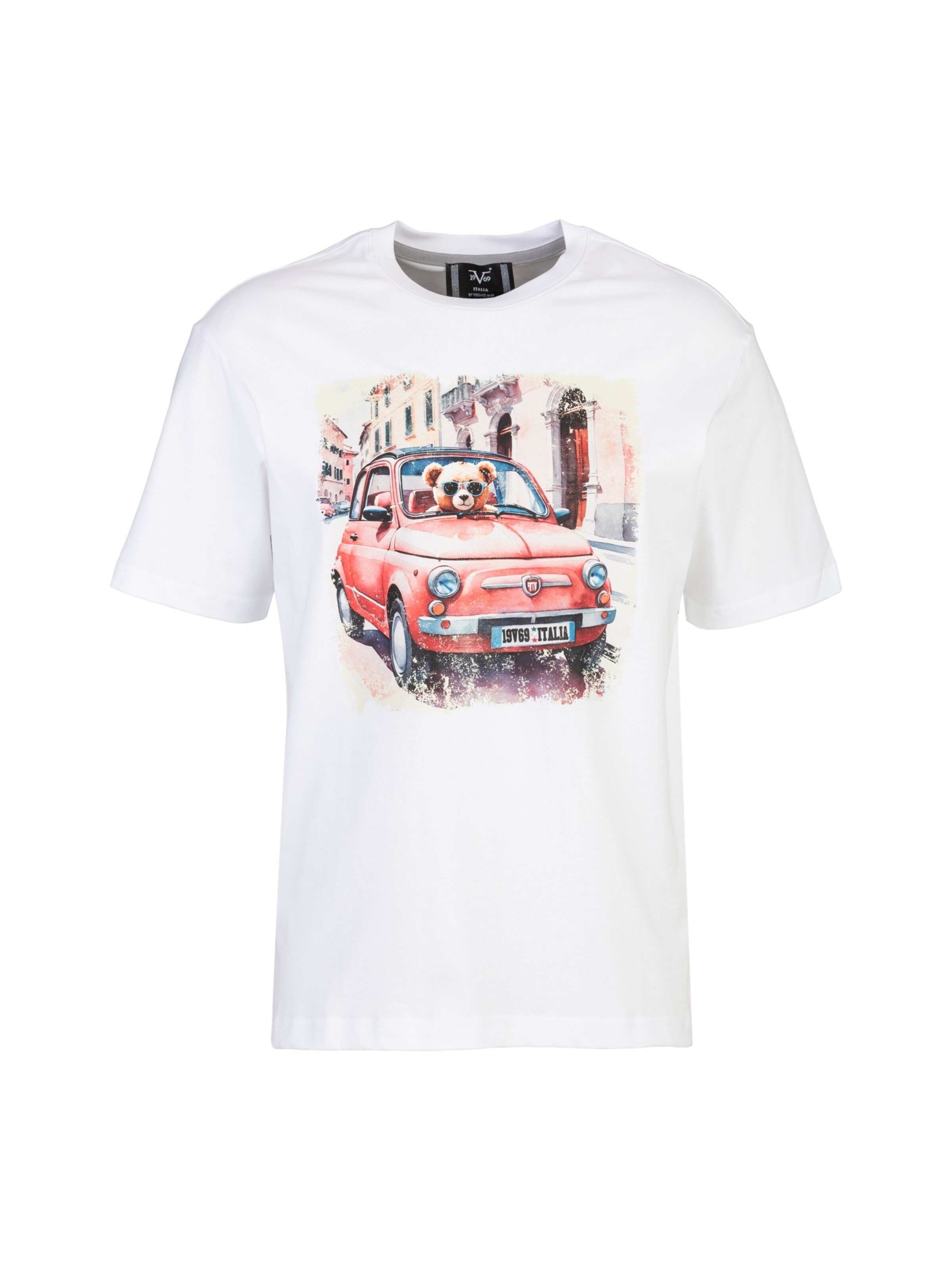 19V69 ITALIA Shirt 'Rafael Teddy' in White: front